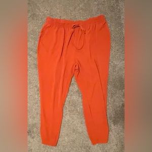 2pair tapered heirum style pants (rust/mustard yellow) 2x&3x $16 each 2 for $30